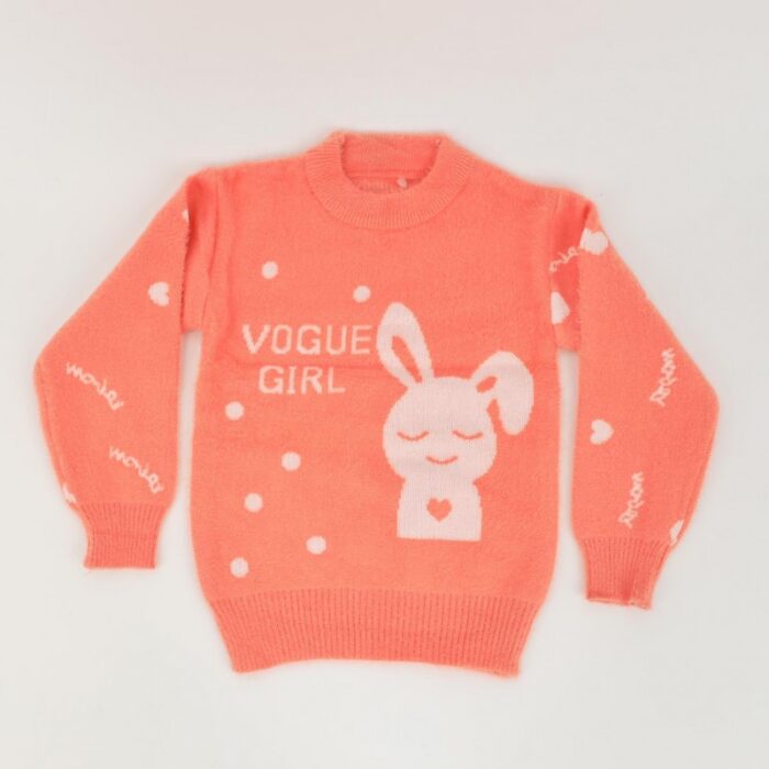 ⁦بلوزة صوف بأكمام طويلة لون برتقالي⁩ - الصورة ⁦6⁩