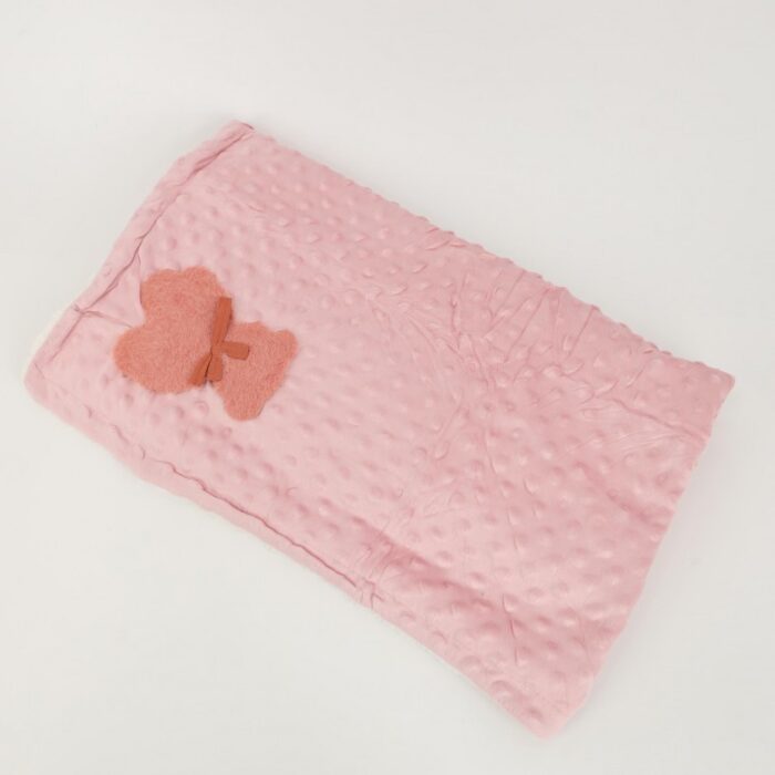 ⁦حرام فرو بيبي حجم 75×100 سم لون زهري⁩ - الصورة ⁦4⁩