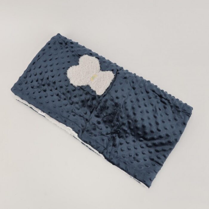 ⁦حرام فرو بيبي حجم 75×100 سم لون كحلي⁩ - الصورة ⁦3⁩