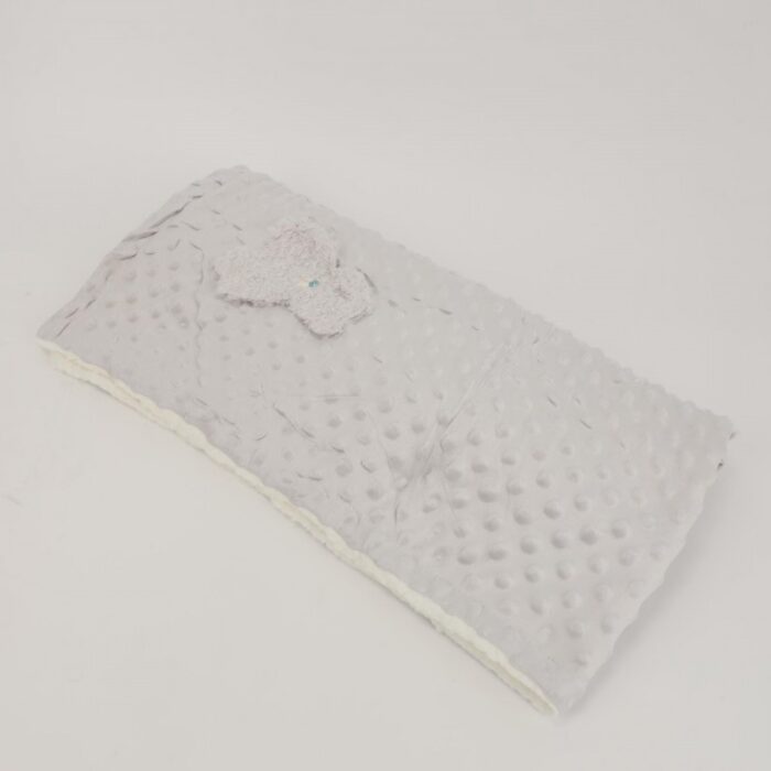 ⁦حرام فرو بيبي حجم 75×100 سم لون رمادي⁩ - الصورة ⁦2⁩