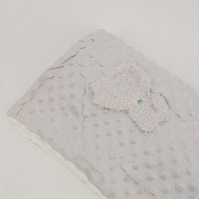 ⁦حرام فرو بيبي حجم 75×100 سم لون رمادي⁩ - الصورة ⁦3⁩