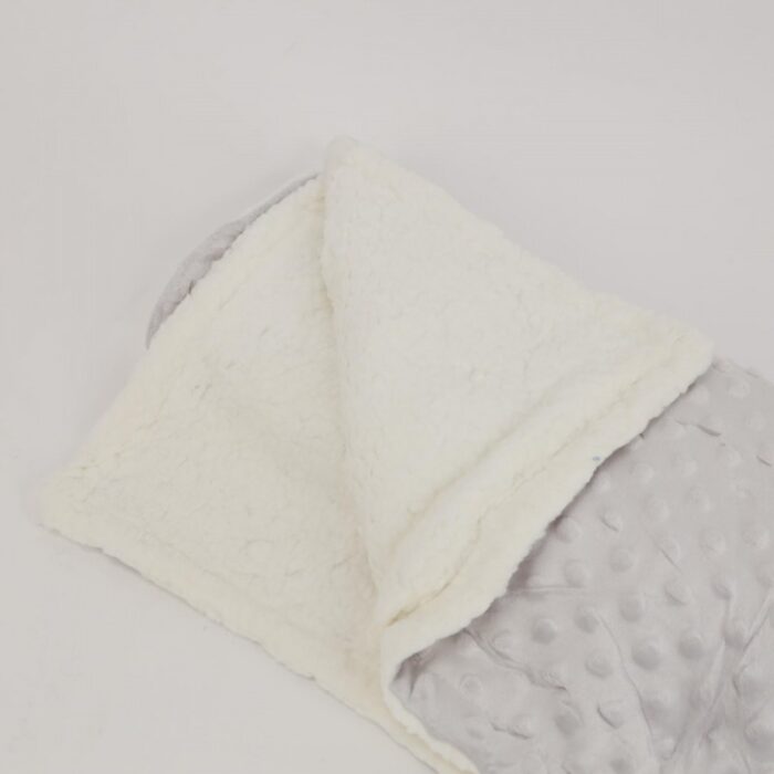 ⁦حرام فرو بيبي حجم 75×100 سم لون رمادي⁩ - الصورة ⁦4⁩