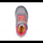 ⁦Skechers Kid's Microspec - Bright Runner Shoes - حذاء سكيتشرز ميكرو سبيس- برايت راننر للأطفال لون رمادي⁩ - الصورة ⁦3⁩