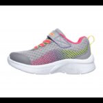 ⁦Skechers Kid's Microspec - Bright Runner Shoes - حذاء سكيتشرز ميكرو سبيس- برايت راننر للأطفال لون رمادي⁩ - الصورة ⁦5⁩