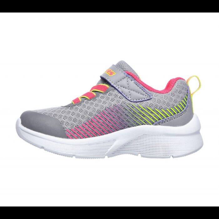 ⁦Skechers Kid's Microspec - Bright Runner Shoes - حذاء سكيتشرز ميكرو سبيس- برايت راننر للأطفال لون رمادي⁩ - الصورة ⁦5⁩