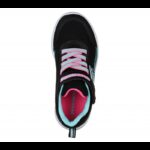 ⁦Skechers Kid's Microspec Shoes - حذاء سكيتشرز ميكرو سبيس للأطفال لون أسود⁩ - الصورة ⁦3⁩