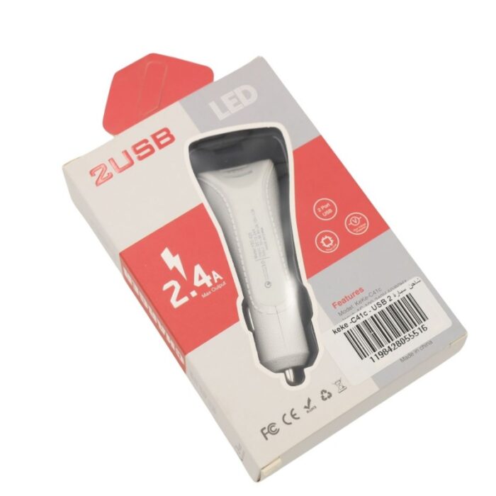 ⁦شاحن سيارة 2 USB ـ keke -C41c⁩ - الصورة ⁦4⁩