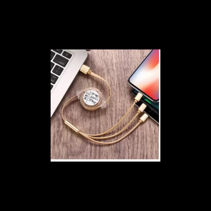 ⁦كابل شاحن 3IN1 - تليسكوب⁩ - الصورة ⁦4⁩