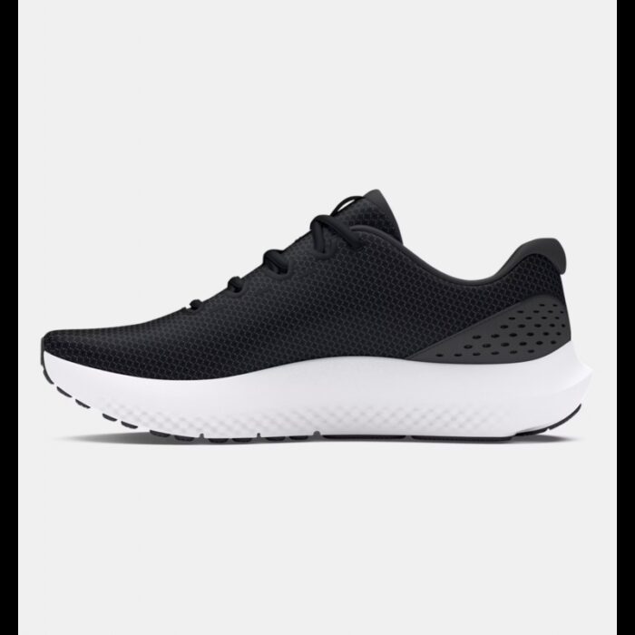 ⁦Under Under Men's UA Surge 4 Running Shoes- حذاء اندر ارمور سيرج 4 للرجال لون أسود ونعل أبيض⁩ - الصورة ⁦2⁩
