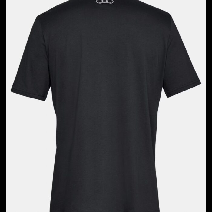 ⁦Under Armour Men's SUA Left Chest Logo Short Sleeve T-Shirt - تيشيرت أندر آرمر سبورت ستايل ليفت تشيست بأكمام قصيرة للرجال لون أسود⁩ - الصورة ⁦6⁩
