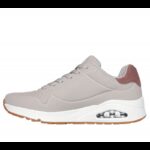 ⁦Skechers Men's Uno - Suited On Air Shoes - حذاء سكيتشرز أونو- سوتيود أون اير للرجال لون بيج ونعل أبيض⁩ - الصورة ⁦5⁩