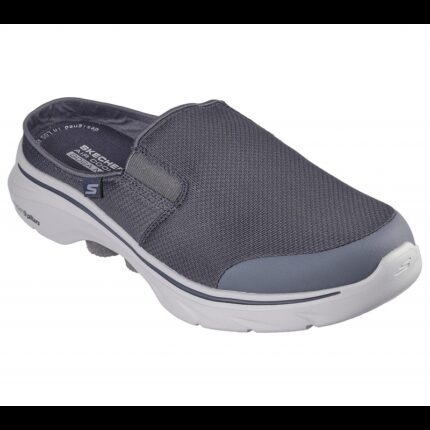 Skechers Men's GOwalk 7 slip-on Slide -شبشب سكيتشرز حو ووك 7 للرجال لون رمادي