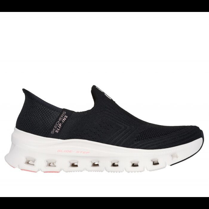 ⁦Skechers Women's Slip-ins: Glide-Step Pro - Everyday Shoes - حذاء سكيتشرز سليب انس: جلايد ستيب برو للنساء لون أسود ونعل أبيض⁩ - الصورة ⁦2⁩