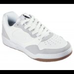 حذاء سكيتشرز كوبا كورت- فولي لو للرجال لون أبيض وبني - Skechers Men's Koopa Court - Volley Low Varsity Shoes