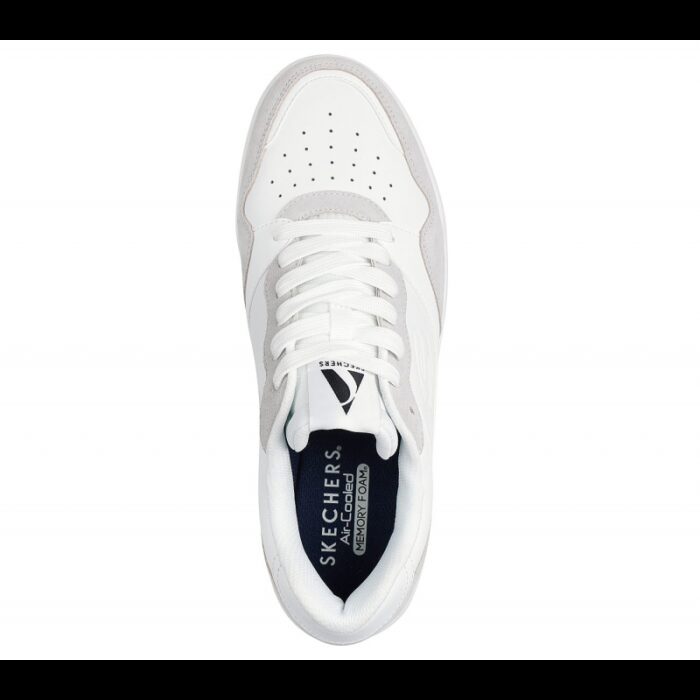 ⁦حذاء سكيتشرز كوبا كورت- فولي لو للرجال لون أبيض وبني - Skechers Men's Koopa Court - Volley Low Varsity Shoes⁩ - الصورة ⁦3⁩