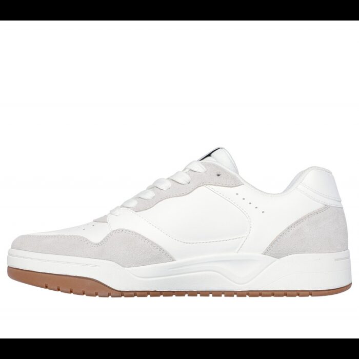 ⁦حذاء سكيتشرز كوبا كورت- فولي لو للرجال لون أبيض وبني - Skechers Men's Koopa Court - Volley Low Varsity Shoes⁩ - الصورة ⁦5⁩