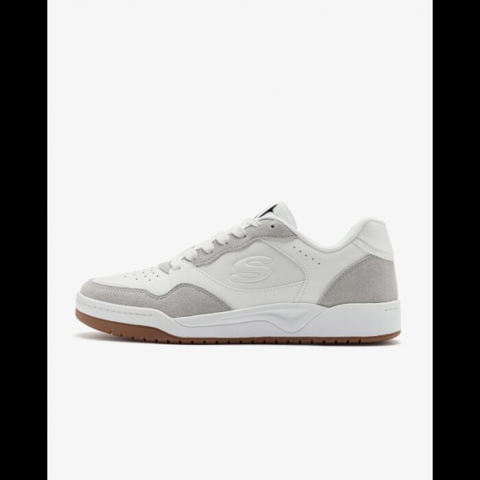 ⁦حذاء سكيتشرز كوبا كورت- فولي لو للرجال لون أبيض وبني - Skechers Men's Koopa Court - Volley Low Varsity Shoes⁩ - الصورة ⁦6⁩