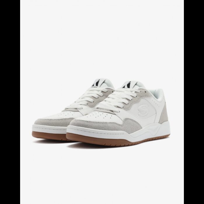 ⁦حذاء سكيتشرز كوبا كورت- فولي لو للرجال لون أبيض وبني - Skechers Men's Koopa Court - Volley Low Varsity Shoes⁩ - الصورة ⁦8⁩