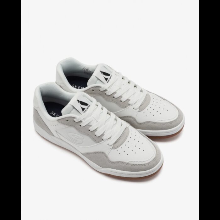 ⁦حذاء سكيتشرز كوبا كورت- فولي لو للرجال لون أبيض وبني - Skechers Men's Koopa Court - Volley Low Varsity Shoes⁩ - الصورة ⁦11⁩