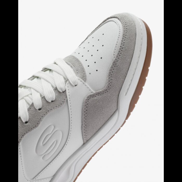 ⁦حذاء سكيتشرز كوبا كورت- فولي لو للرجال لون أبيض وبني - Skechers Men's Koopa Court - Volley Low Varsity Shoes⁩ - الصورة ⁦12⁩