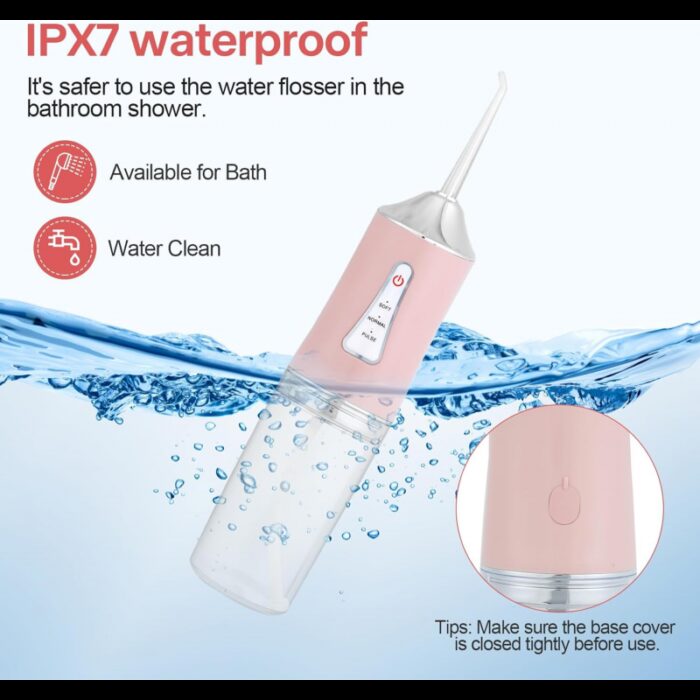 ⁦جهاز ري الفم المحمول جهاز تنظيف الاسنان بالماء قابل للشحن⁩ - الصورة ⁦4⁩