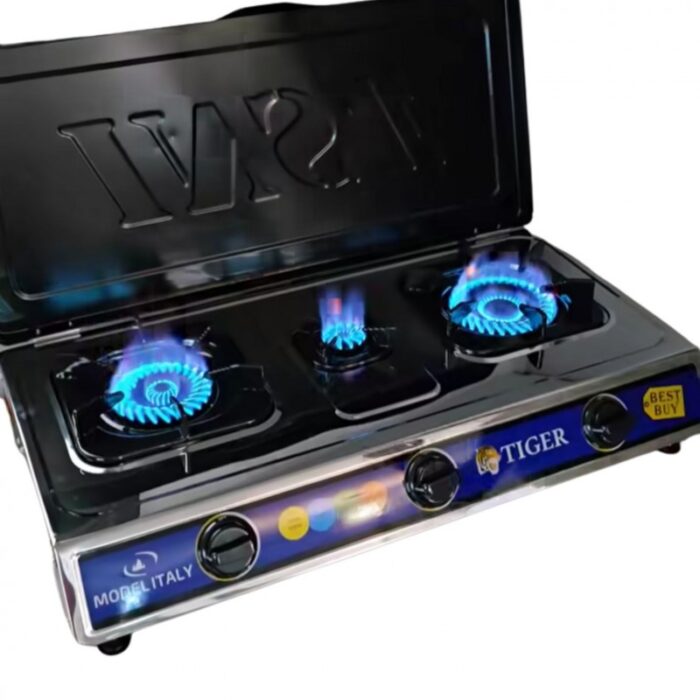 ⁦طباخ غاز ستانلس من تايجر TIGER ثلاث عيون⁩ - الصورة ⁦2⁩