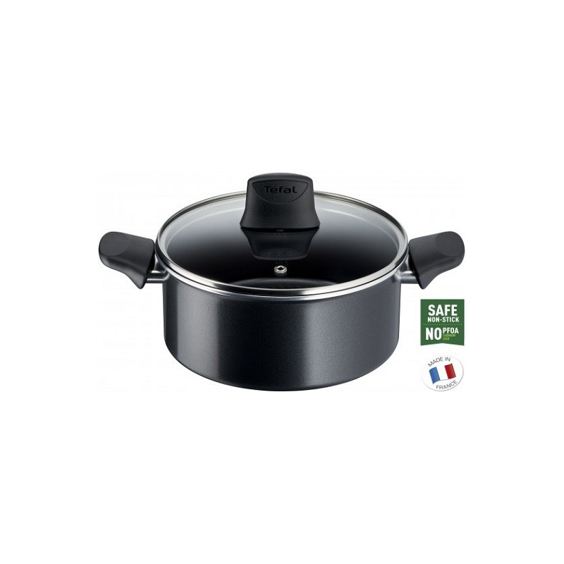 ⁦طنجرة تيفال 28CM لون اسود⁩ - الصورة ⁦1⁩
