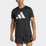 ⁦adidas Mens' Run It Tee - Black⁩ - الصورة ⁦3⁩