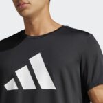 ⁦adidas Mens' Run It Tee - Black⁩ - الصورة ⁦6⁩