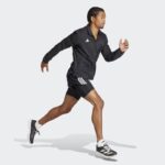 ⁦adidas Mens' Adizero Essentials Running Jacket - Black⁩ - الصورة ⁦6⁩
