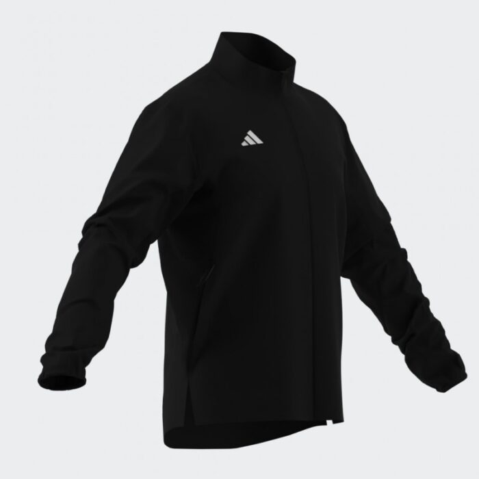 ⁦adidas Mens' Adizero Essentials Running Jacket - Black⁩ - الصورة ⁦10⁩