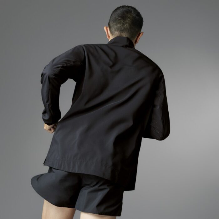 ⁦adidas Mens' Adizero Essentials Running Jacket - Black⁩ - الصورة ⁦19⁩