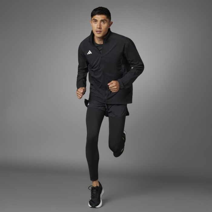 ⁦adidas Mens' Adizero Essentials Running Jacket - Black⁩ - الصورة ⁦25⁩