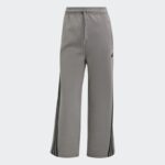⁦adidas Womens' Future Icons 3-Stripes Open Hem Pants - Grey⁩ - الصورة ⁦2⁩