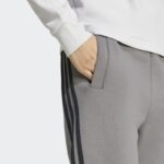 ⁦adidas Womens' Future Icons 3-Stripes Open Hem Pants - Grey⁩ - الصورة ⁦4⁩