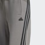 ⁦adidas Womens' Future Icons 3-Stripes Open Hem Pants - Grey⁩ - الصورة ⁦5⁩