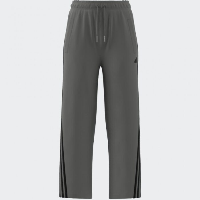 ⁦adidas Womens' Future Icons 3-Stripes Open Hem Pants - Grey⁩ - الصورة ⁦6⁩