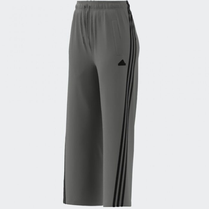 ⁦adidas Womens' Future Icons 3-Stripes Open Hem Pants - Grey⁩ - الصورة ⁦13⁩