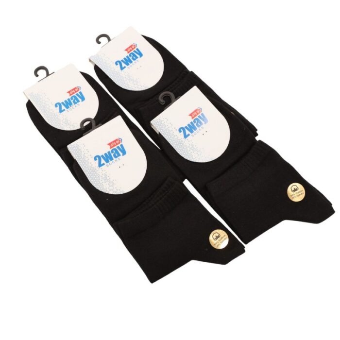 103379930_67df5511b8101 جوارب متوسطة الكاحل من تو يو (4 أزواج) للجنسين لون أسود - الصورة 1
