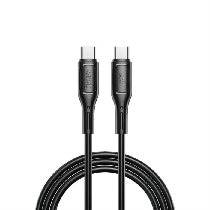⁦wiwu starlink type c-type c cable 60w سلك شاحن 1 متر⁩ - الصورة ⁦2⁩
