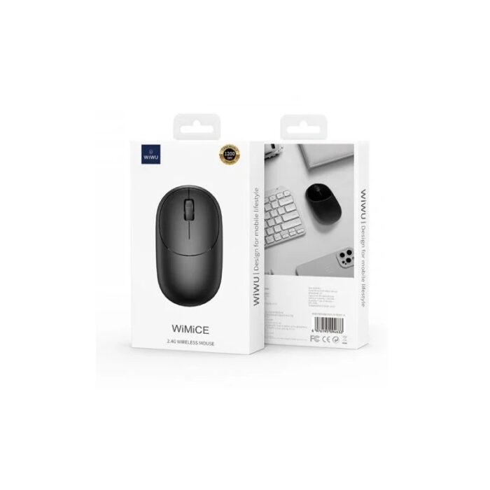⁦WIWU Wimice Wireless 2.4G WM107 - Black ماوس لاسلكي⁩ - الصورة ⁦2⁩