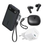 باكيج ( سماعة و باور بانك و عظمة شاحن من Anker )