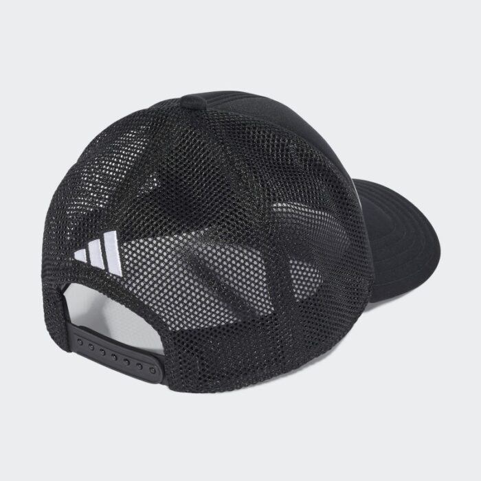⁦adidas MERCEDES - AMG PETRONAS FORMULA ONE TEAM SNAPBACK LOGO TRUCKER CAP - Black⁩ - الصورة ⁦3⁩