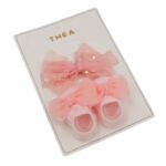 طقم للأطفال قطعتين لون زهري