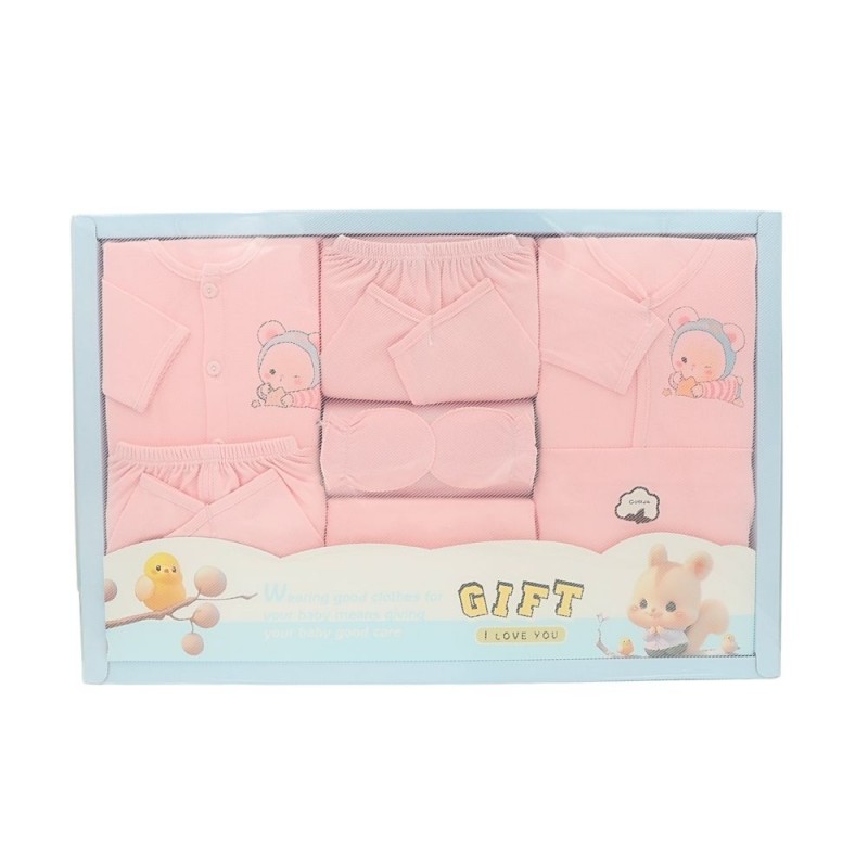 103380316_67e8333d23d1f طقم ملابس للأطفال7 قطع لون زهري - الصورة 1