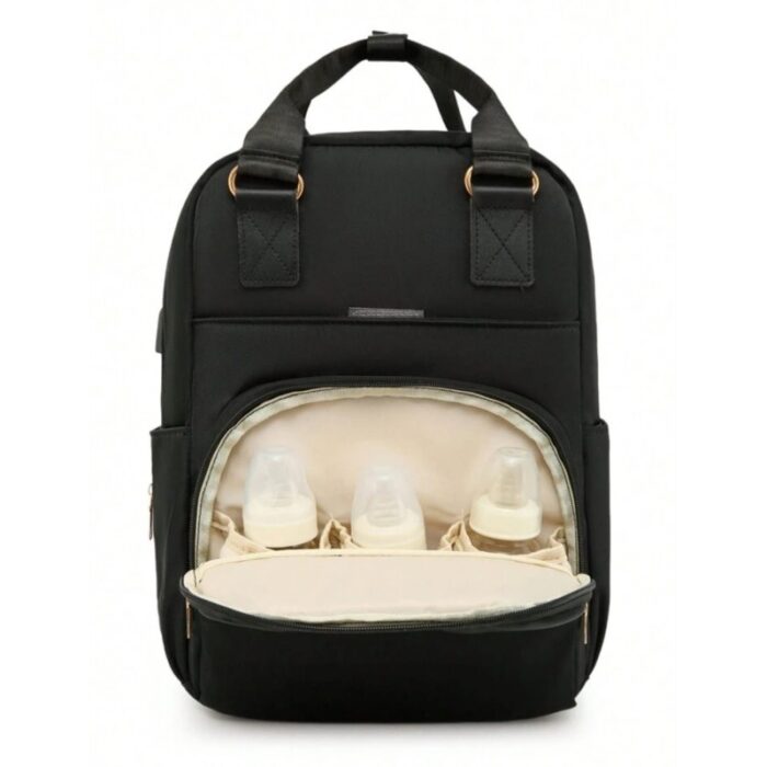 103380318_67e8333e9da83 حقيبة ظهر متعددة الاستعمال مع مدخل USB لون أسود - الصورة 1