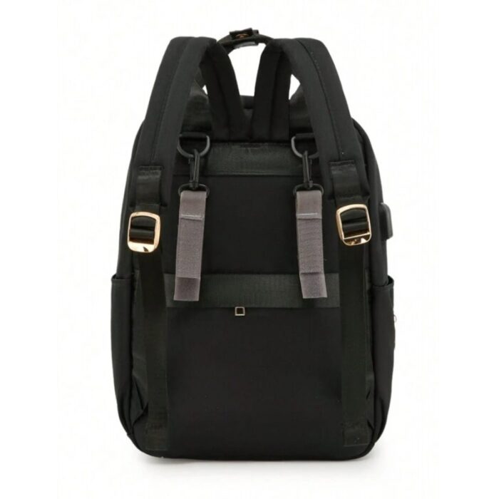 ⁦حقيبة ظهر متعددة الاستعمال  مع مدخل USB لون أسود⁩ - الصورة ⁦8⁩