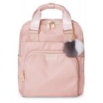 ⁦حقيبة ظهر متعددة الاستعمال مع مدخل USB لون زهري⁩ - الصورة ⁦5⁩