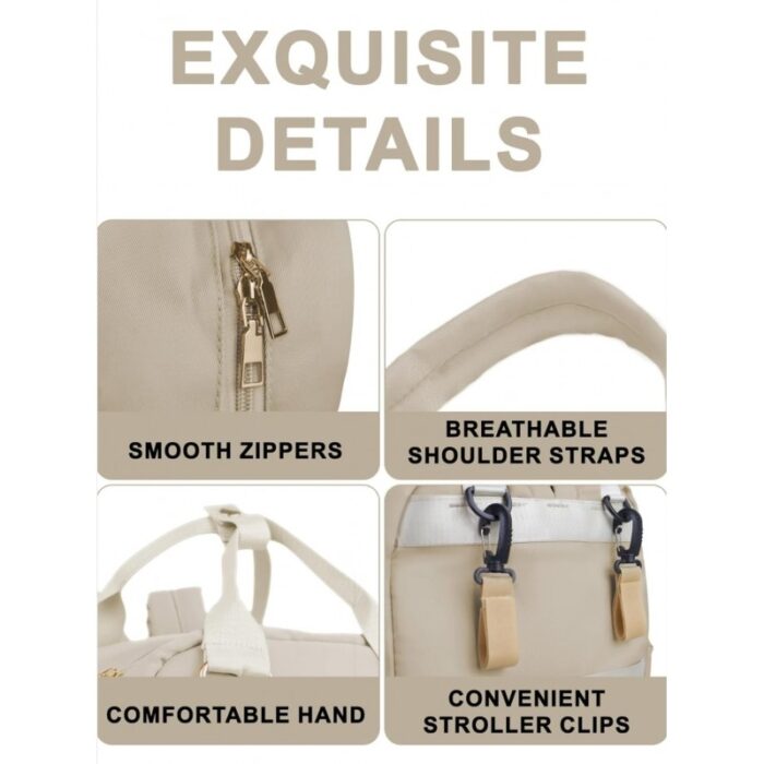 103380322_67e833477e3a6 حقيبة ظهر متعددة الاستعمال مع مدخل USB لون بيج - الصورة 1