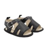 حذاء للأطفال لون أسود حديثي الولادة